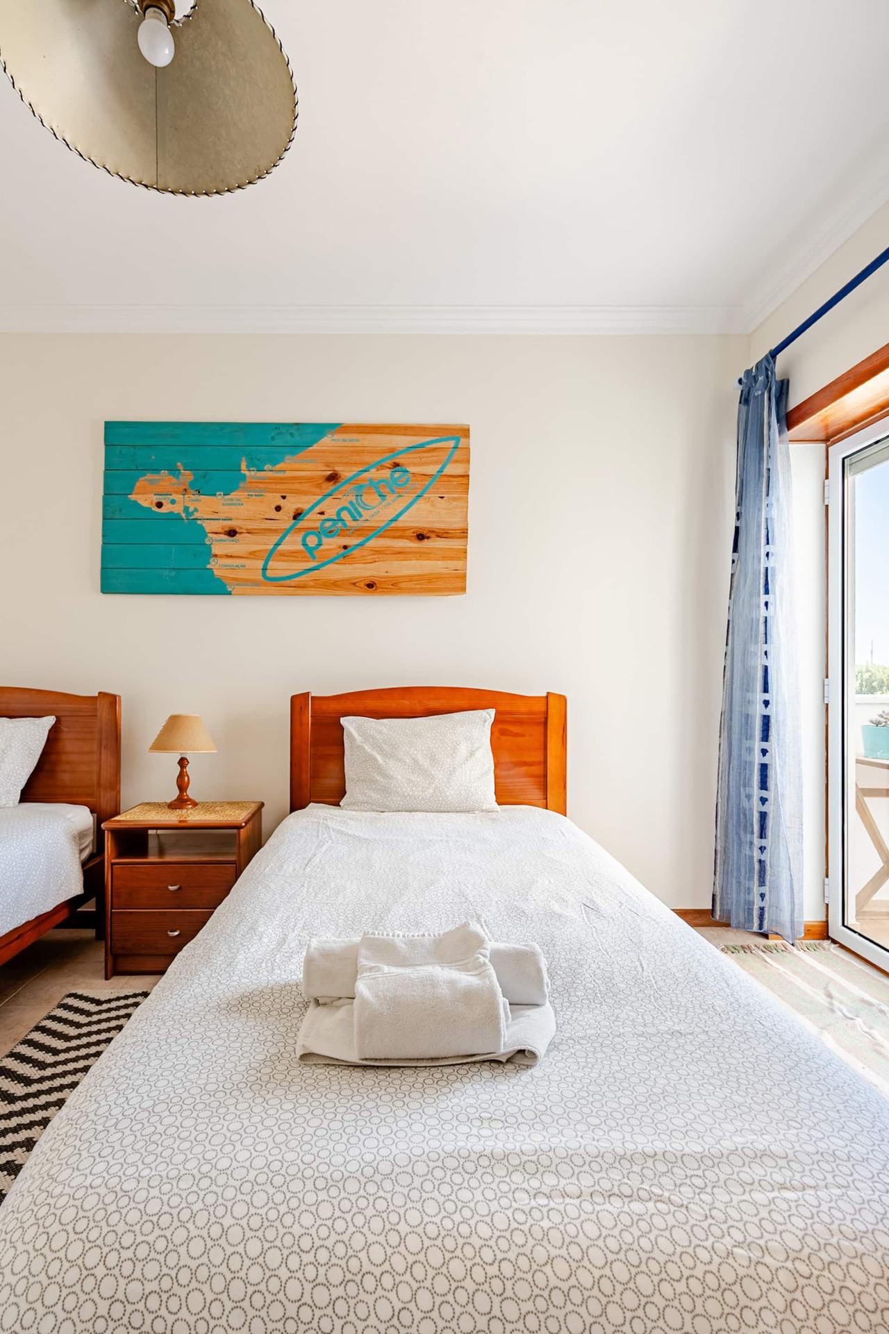Apartamento SurfPeniche Ocean View em Peniche — quarto com camas individuais